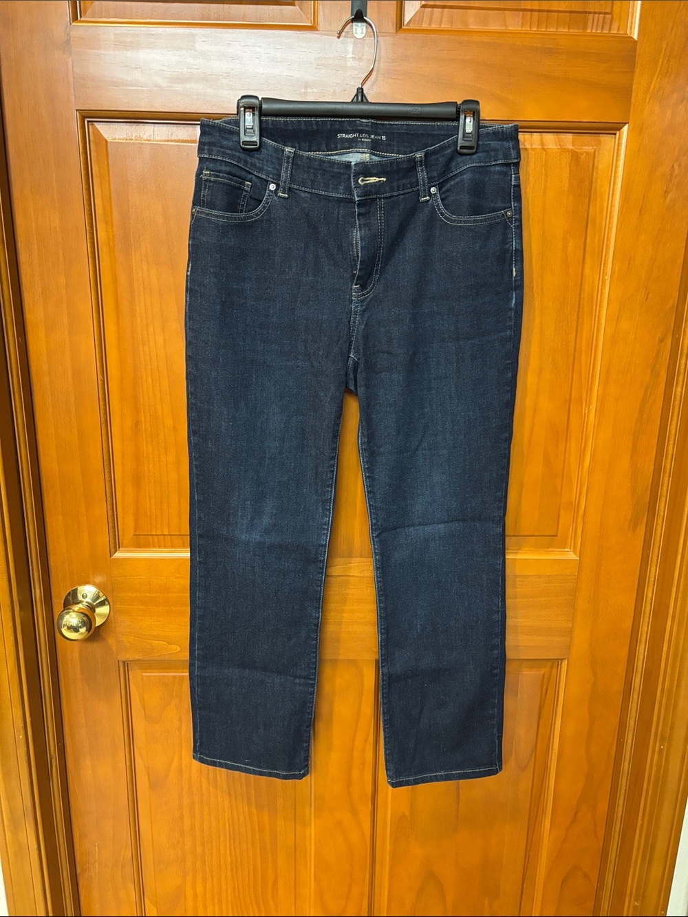 Chico's Dark Indigo Straight-Leg Jeans